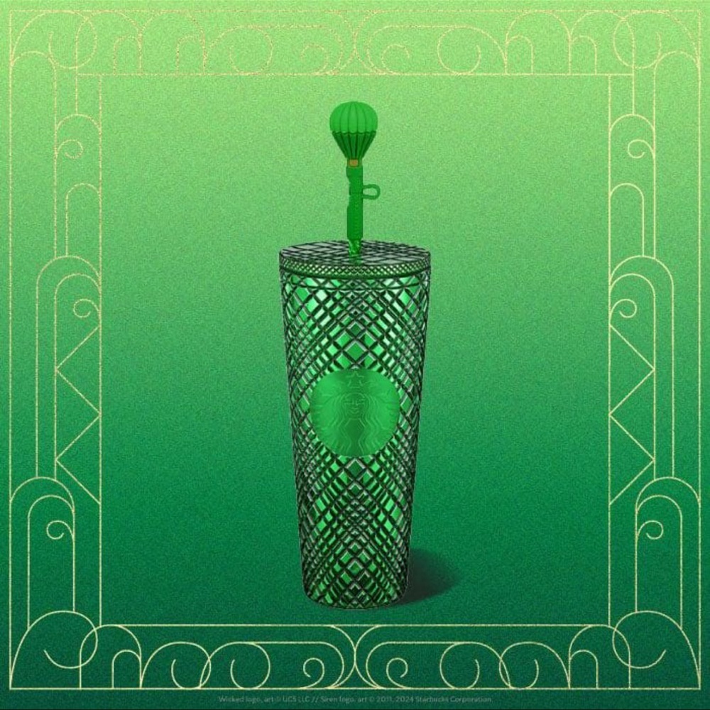 Starbucks Limited Edition Wicked Series Emerald City Green Tumbler with Straw